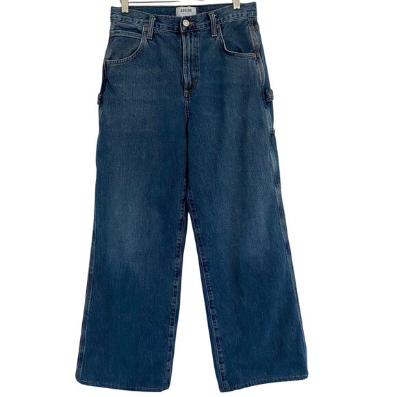 AGOLDE Carpenter Denim Jeans Baggy Wide Leg Size 26 Minimal Casual - Picture 1 of 12